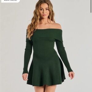Chic Staple Ribbed Knit Skater Dress from Windsor